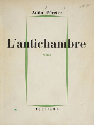 cover image of L'antichambre